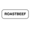 Nevs Roast Beef Label 1/2" x 1-1/2" DIET-554 - alternate 1
